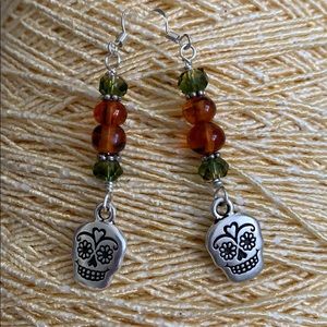 “Death” Halloween Earrings